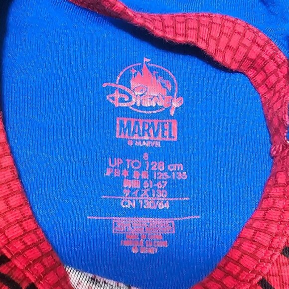 Disney Store Marvel Spider-Man PJ Pals Pajamas Lot Spiderman Costume Kids 7 8 - Picture 8 of 9